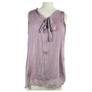 Carla Conti Silk Sleeveless Top Dusty Pink Size Small